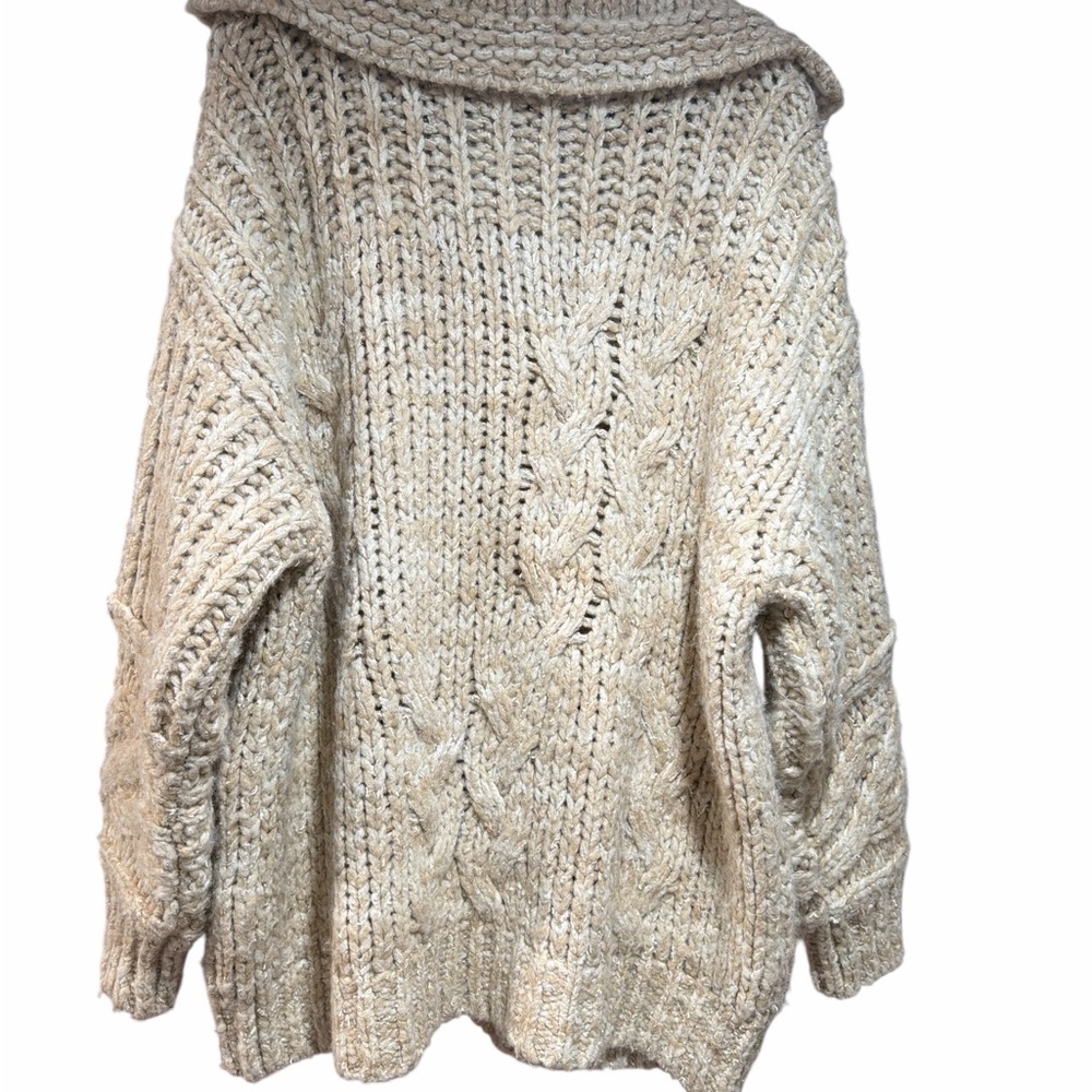 Pilcro Oversized Cable Knit Cardigan Sweater - Picture 8 of 9